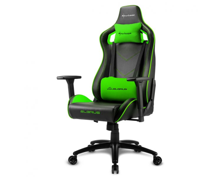 SILLA GAMING SHARKOON ELBRUS 2 NEGRO VERDE 160G