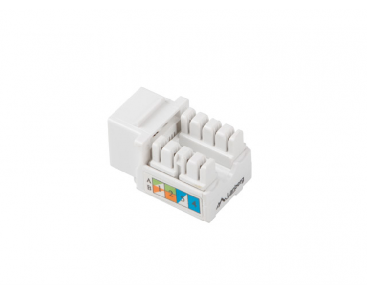 CONECTOR KEYSTONE LANBERG CAT6 UTP RJ45 90 GRADOS