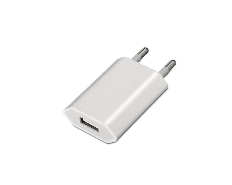 AISENS MINI CARGADOR USB 5V 1A BLANCO