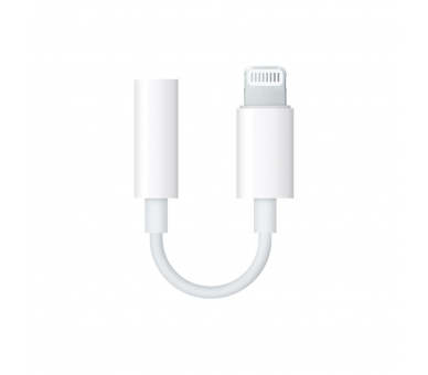 ADAPTADOR APPLE LIGHTNING A JACK 35MM BLANCO