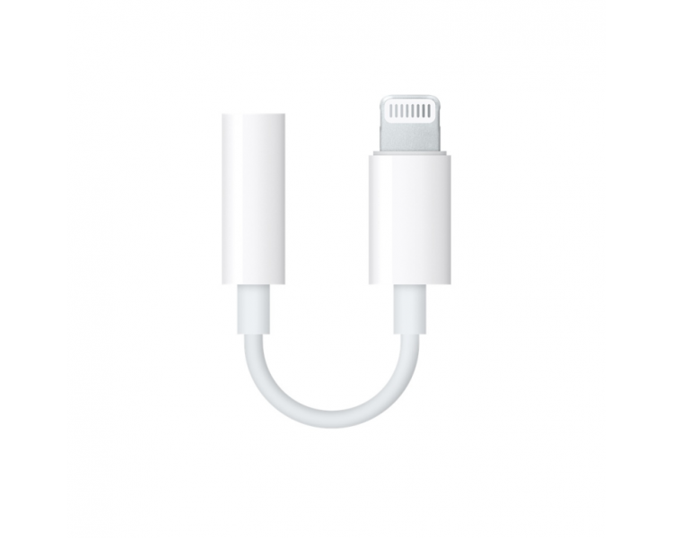 ADAPTADOR APPLE LIGHTNING A JACK 35MM BLANCO