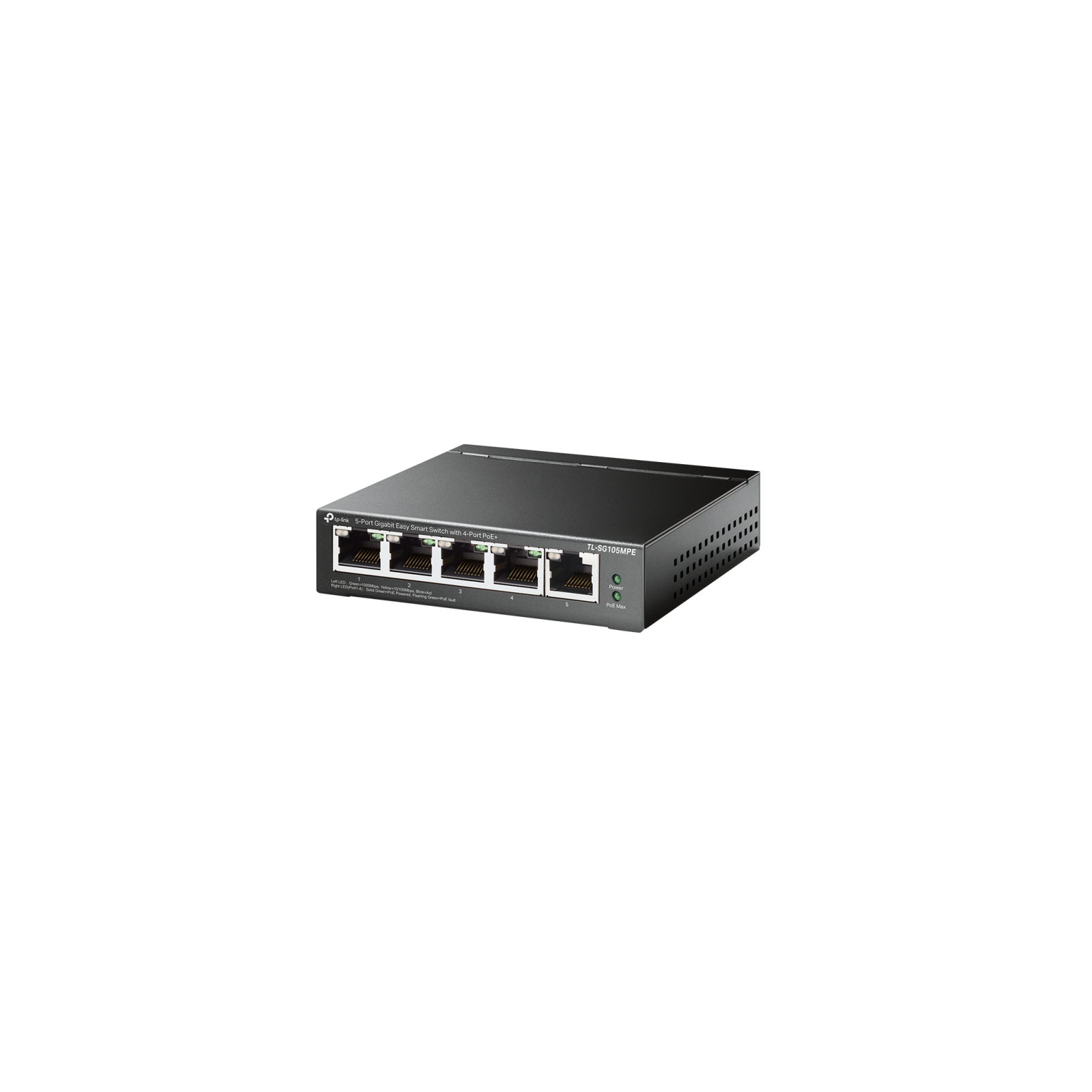 SWITCH TP LINK PROFESSIONAL 5 PORT GIGABIT EASY SMART 4 PORT POE