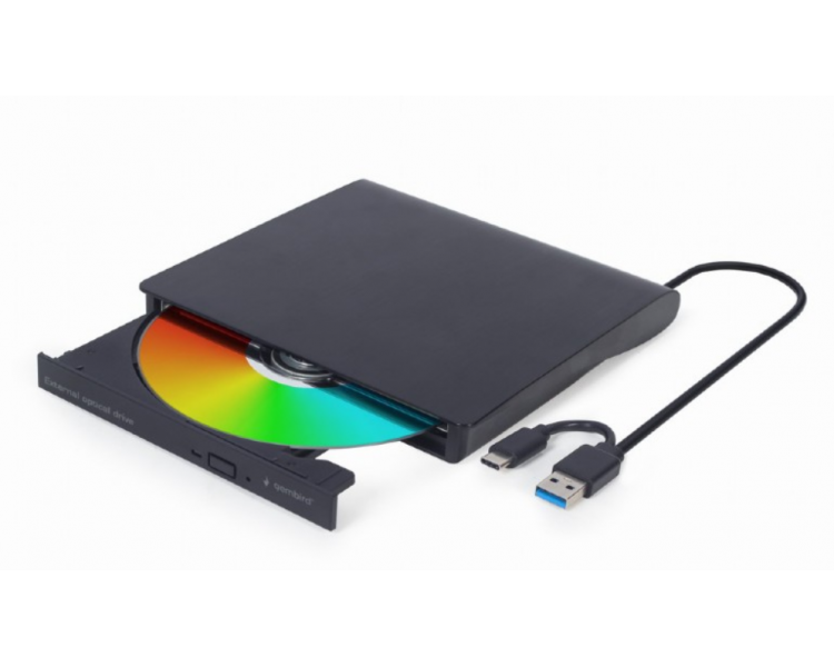 UNIDAD DE DVD GEMBIRD USB EXTERNA NEGRA