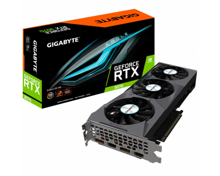 TARJETA GRAFICA GIGABYTE RTX 3070 EAGLE OC 8GB LHR