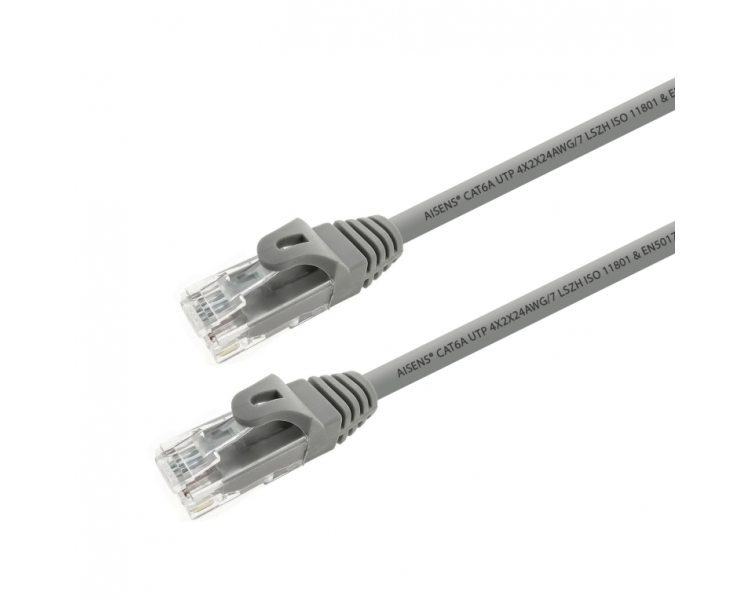 CABLE RED AISENS LATIGUILLO RJ45 LSZH CAT6A UTP AWG24 20M GRIS