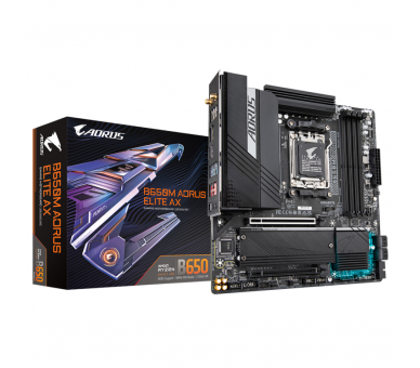 PLACA BASE GIGABYTE B650M AORUS ELITE AX AM5 ATX 4XDDR5