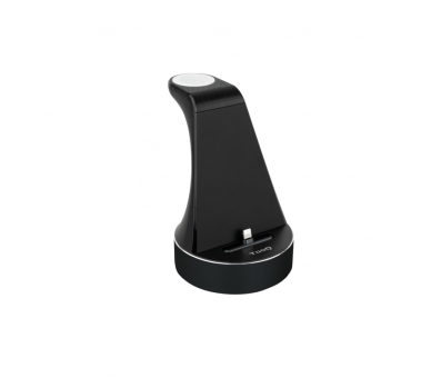 BASE DE CARGA TOOQ PARA APPLE WATCH Y IPHONE NEGRO INCLUYE CARGADOR USB