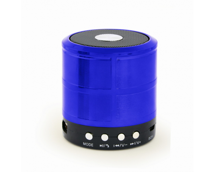 ALTAVOZ PORTATIL GEMBIRD SPK BT 08 B 3W RMS BLUETOOTH AZUL