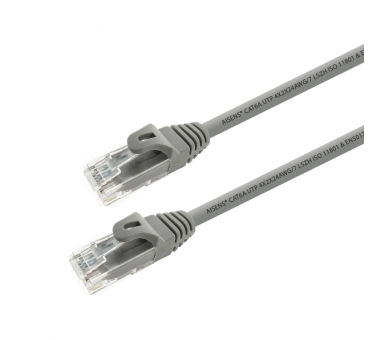 CABLE RED AISENS LATIGUILLO RJ45 LSZH CAT6A UTP AWG24 10M GRIS