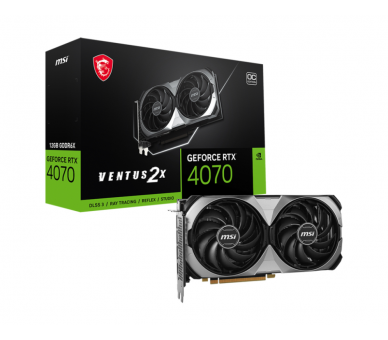 TARJETA GRAFICA MSI RTX 4070 VENTUS 2X OC 12GB GDDR6X