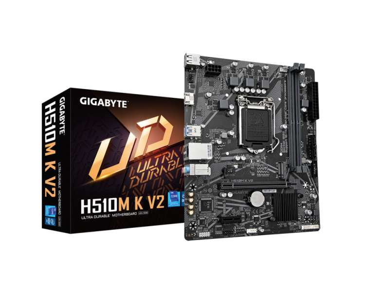 PLACA BASE GIGABYTE H510M K V2 INTEL 1200 MATX 2DDR4 PCIE 30 2SATA