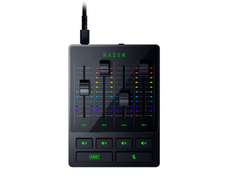 MEZCLADOR RAZER AUDIO MIXER 4 CANALES XLR CON AMPLIFICADOR