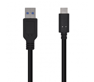 AISENS CABLE USB 31 GEN2 10GBPS 3A TIPO USB C M A M NEGRO 15M