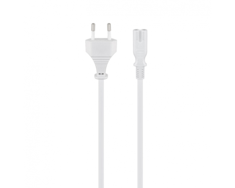 CABLE DE ALIMENTACION EURO A IEC C7 BLANCO 180 METROS