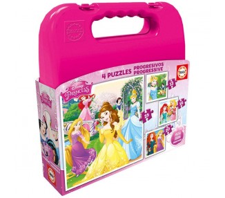 Puzzles progresivos Princesas Disney 12-16-20-25