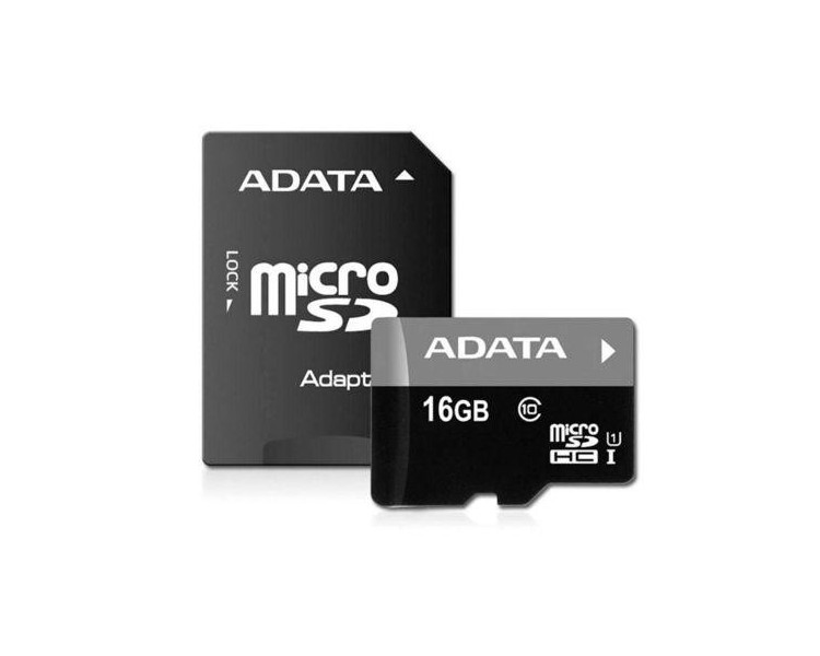 Microsd Adata 16Gb Cl10 Uhs-I + Adaptador