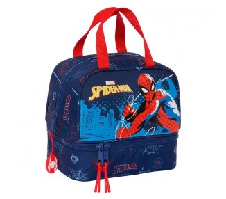 Bolsa Portameriendas Neon Spiderman Marvel