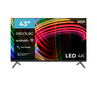 TV CECOTEC 43 LED 4K UHD FRAMELESS ANDROIDTV 11 ALU30043S