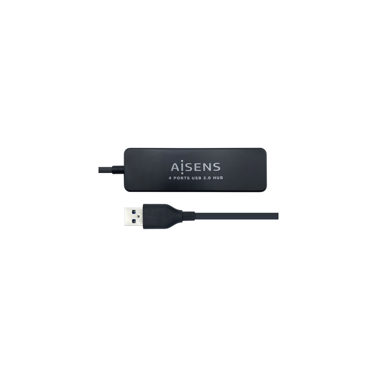 HUB AISENS USB 20 TIPO A M 4XTIPO A H NEGRO 30CM