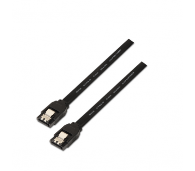 CABLE AISENS SATA III DATOS 6G CON ANCLAJES NEGRO 05M