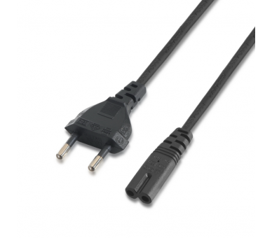 CABLE ALIMENTACION AISENS FORMA 8 CEE7 16 M C7 H NEGRO 15M