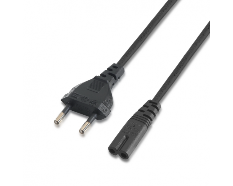 CABLE ALIMENTACION AISENS FORMA 8 CEE7 16 M C7 H NEGRO 15M