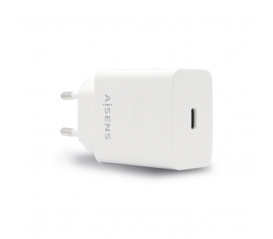 CARGADOR AISENS 20W USB C PD30 RETAIL 1xUSB C 20W BLANCO