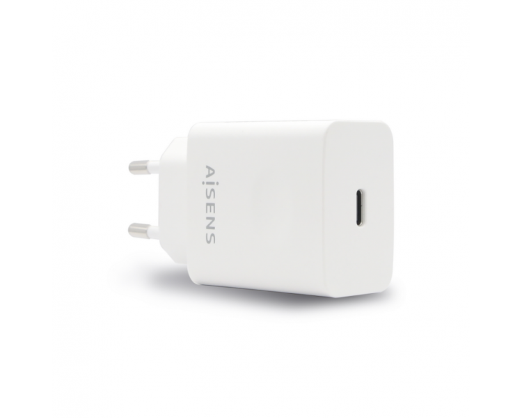 CARGADOR AISENS 20W USB C PD30 RETAIL 1xUSB C 20W BLANCO