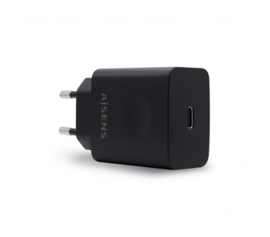 CARGADOR AISENS 20W USB C PD30 RETAIL 1xUSB C 20W NEGRO