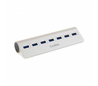 HUB USB COOLBOX ALU 3 7 PUERTOS USB30 CON ALIMENTACION