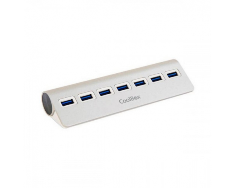 HUB USB COOLBOX ALU 3 7 PUERTOS USB30 CON ALIMENTACION