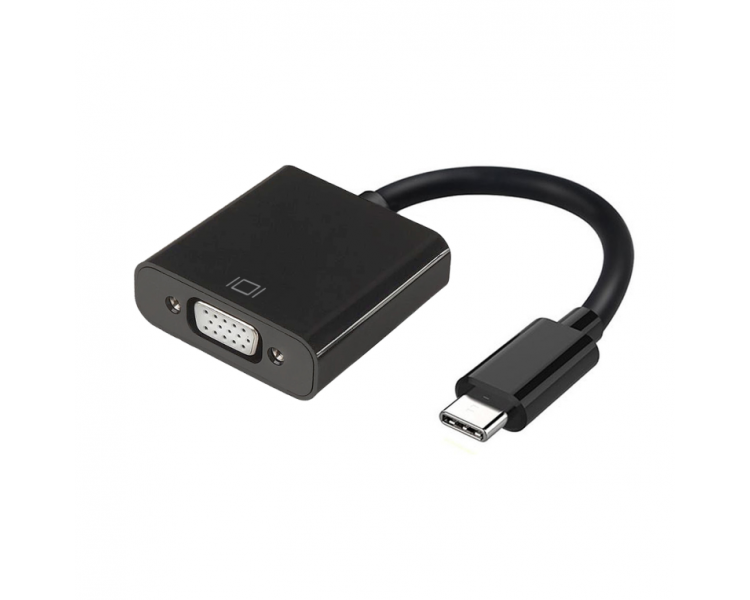 CONVERSOR AISENS USB C A VGA USB C M HDB15 H NEGRO 15CM