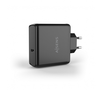 AISENS CARGADOR PD30 QC30 1 PUERTO 1XUSB C 60W NEGRO