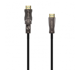 CABLE HDMI AISENS V21 OPTICO ACTIVO AOC DESMONTABLE 8K60HZ M M 30M NEGRO