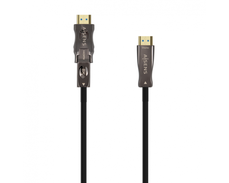 CABLE HDMI AISENS V21 OPTICO ACTIVO AOC DESMONTABLE 8K60HZ M M 30M NEGRO