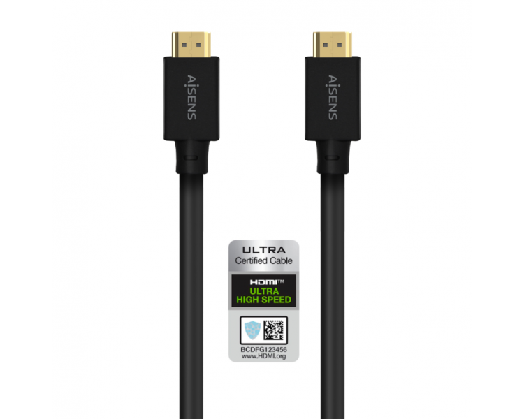 CABLE HDMI AISENS V21 ULTRA ALTA VELOCIDAD 8K60HZ M M 50M NEGRO