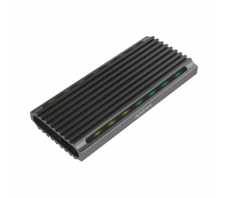 CAJA EXTERNA AISENS M2 RGB GAMING SATA NVME A USB31 GEN2 GRIS