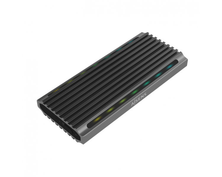 CAJA EXTERNA AISENS M2 RGB GAMING SATA NVME A USB31 GEN2 GRIS