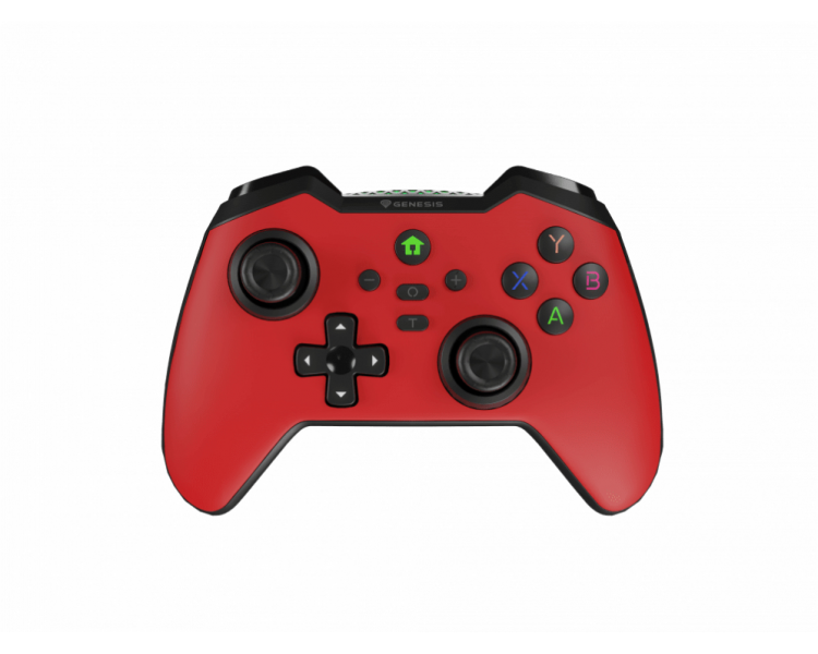 GAMEPAD GENESIS MANGAN 400 WIRELESS FOR PC SWITCH MOBILE ROJO