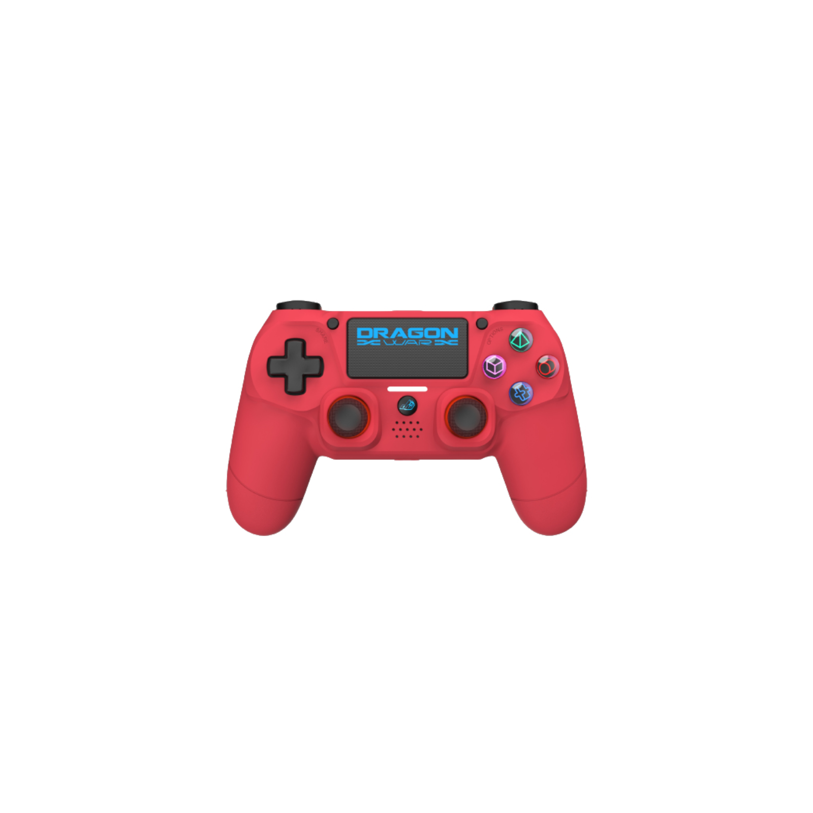 DRAGONWAR MANDO INALAMBRICO DRAGON SHOCK 4 ROJO PARA PS4 PC Y MOVIL