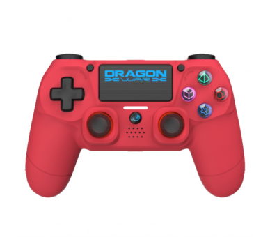 DRAGONWAR MANDO INALAMBRICO DRAGON SHOCK 4 ROJO PARA PS4 PC Y MOVIL