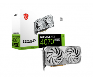 TARJETA GRAFICA MSI RTX 4070 VENTUS 2X WHITE OC 12GB GDDR6X