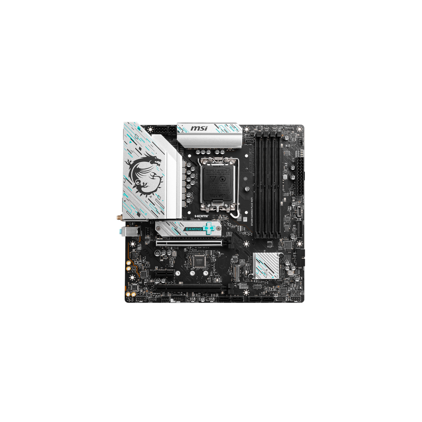 PLACA BASE MSI B760M GAMING PLUS WIFI 1700 MATX 4XDDR5