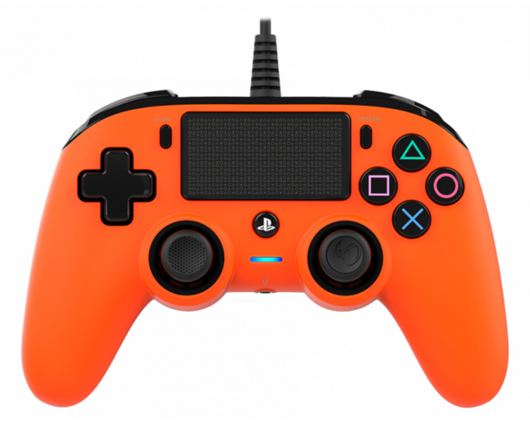 GAMEPAD NACON OFICIAL PS CON CABLE COMPACT NARANJA PS4