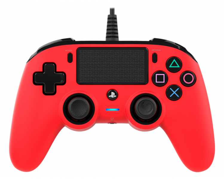 GAMEPAD NACON OFICIAL PS CON CABLE COMPACT ROJO PS4