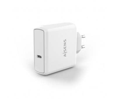 AISENS CARGADOR PD30 QC30 1 PUERTO 1XUSB C 60W BLANCO