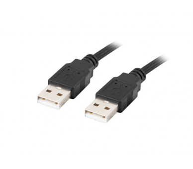 CABLE USB 20 LANBERG MACHO MACHO 1M NEGRO