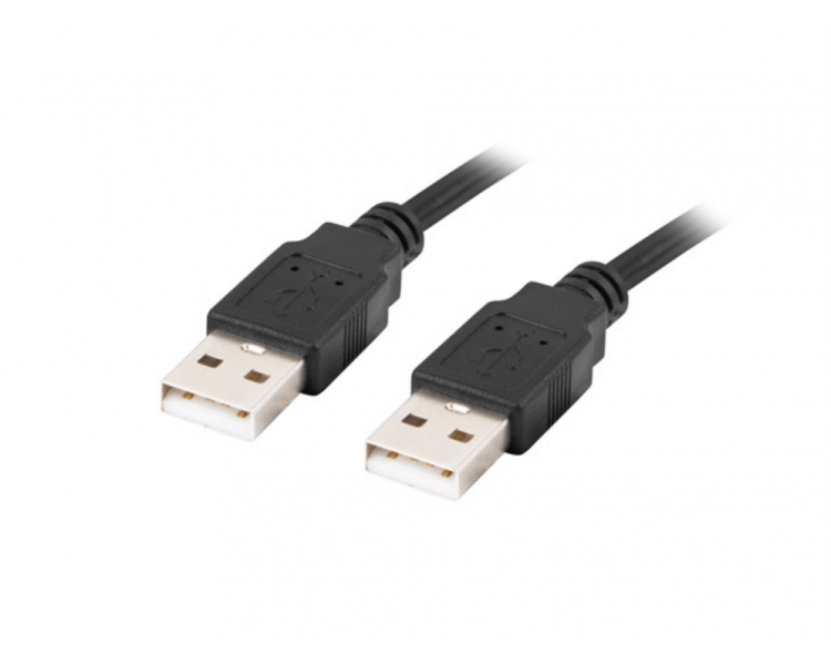 CABLE USB 20 LANBERG MACHO MACHO 1M NEGRO