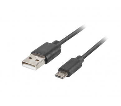 CABLE USB LANBERG 20 M MICRO USB M QUICK CHARGE 30 1M NEGRO