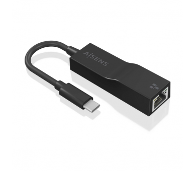 CONVERSOR AISENS USB31 GEN1 USB C A ETHERNET GIGABIT NEGRO 11CM